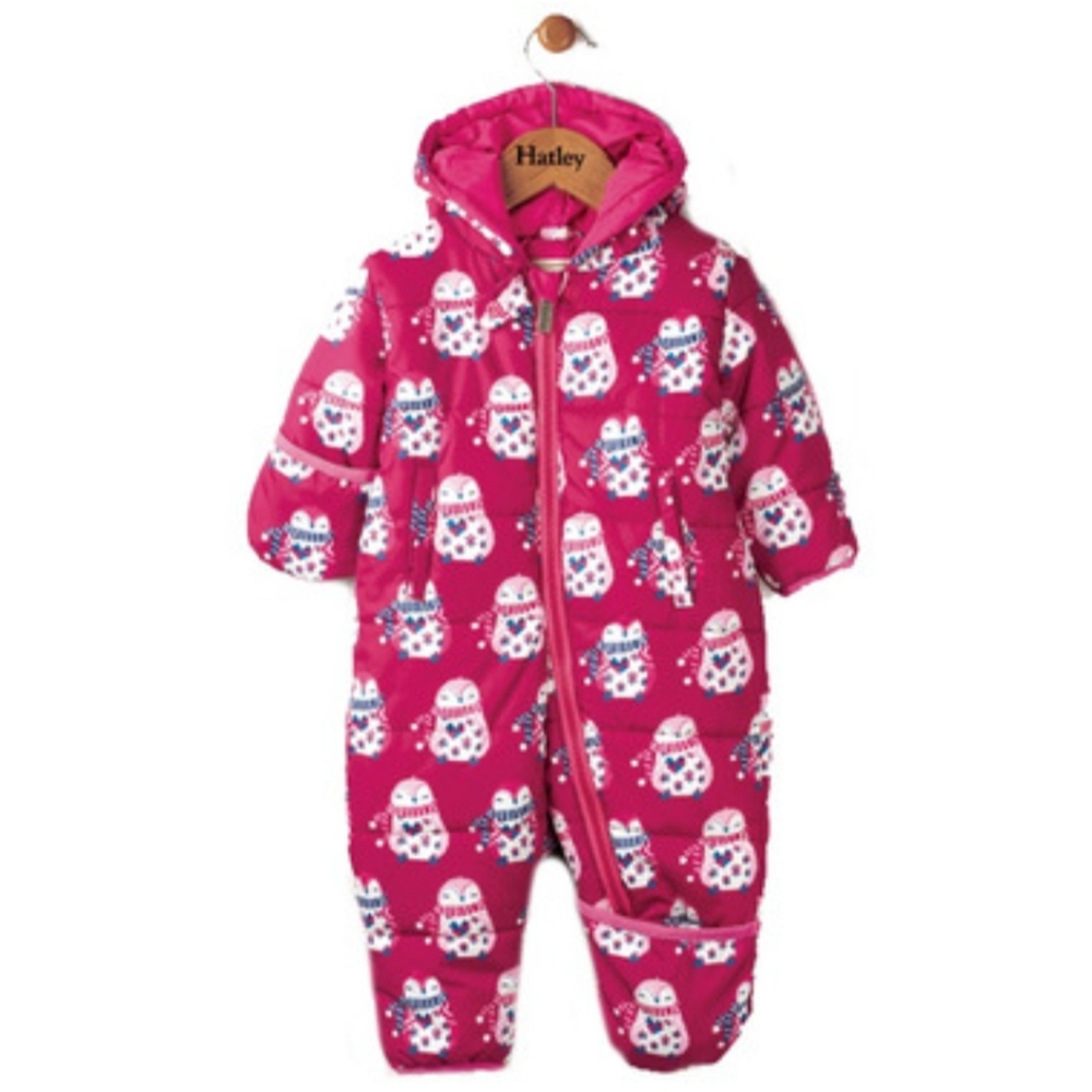 Hatley Magenta w/ Penguin Poly Bunting 18-24M